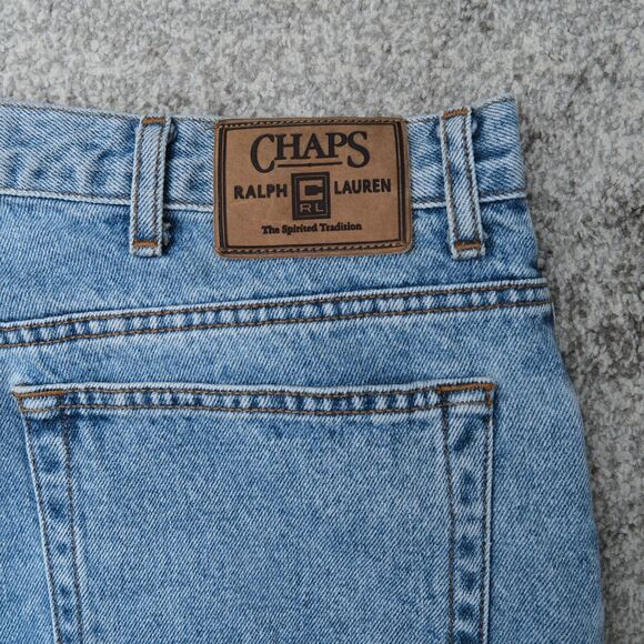 Vintage 2000s Chaps Ralph‎ Lauren Denim Blue Jeans Stone Wash Size 36x32 Casual - Picture 5 of 6